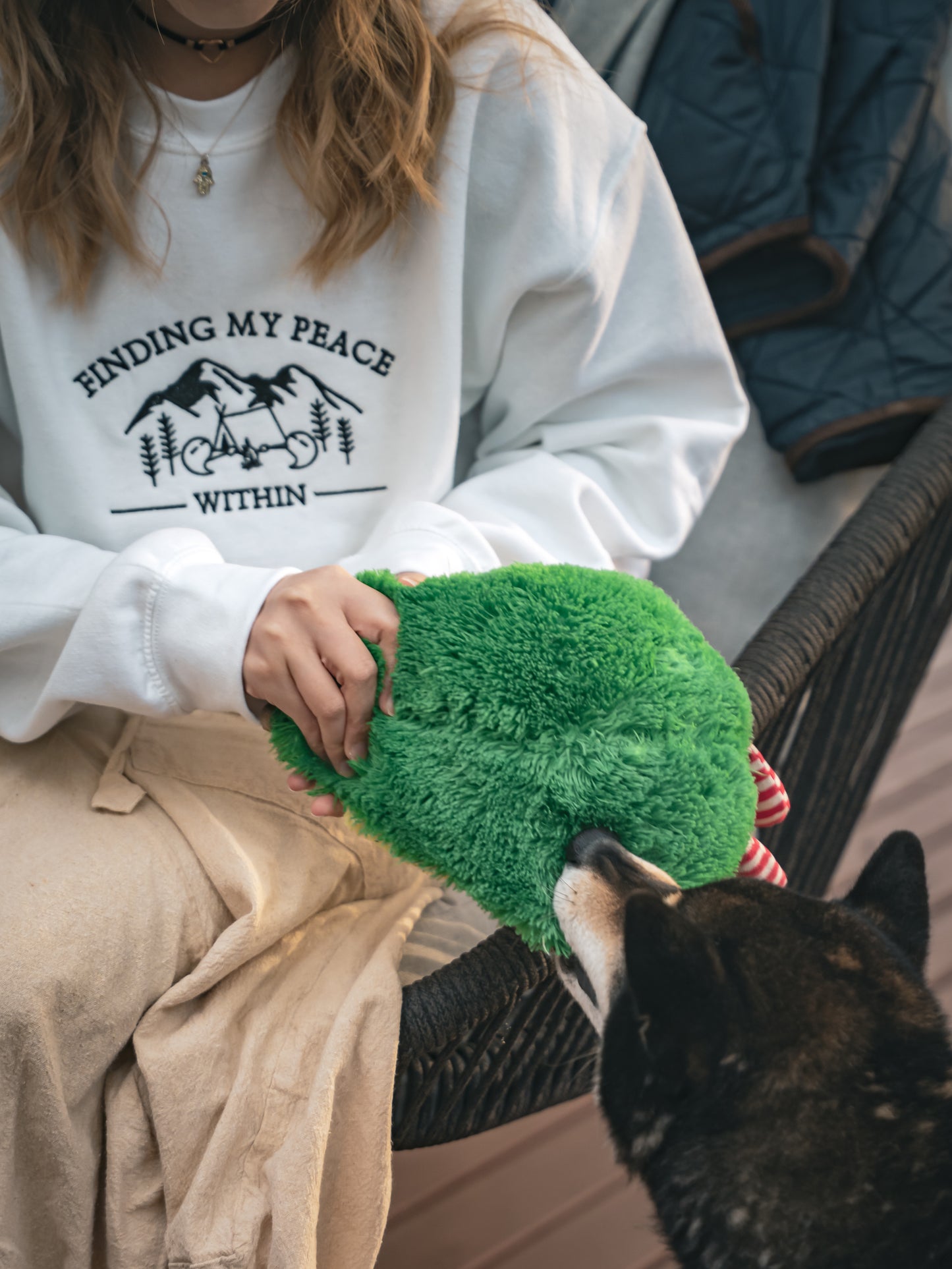 STARLIT SERENITY - FINDING MY PEACE WITHIN CREW-NECK SWEATSHIRT
