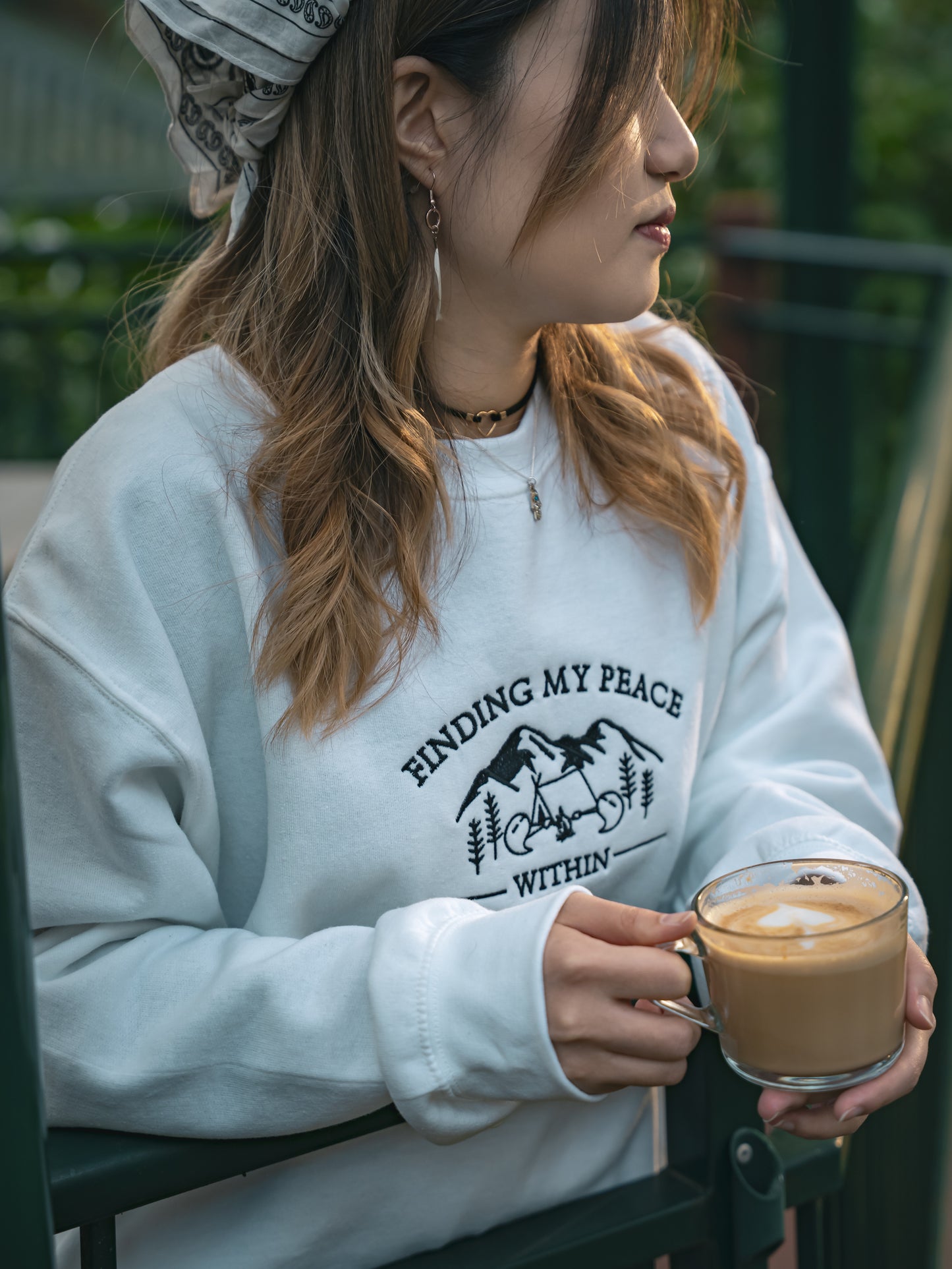 STARLIT SERENITY - FINDING MY PEACE WITHIN CREW-NECK SWEATSHIRT