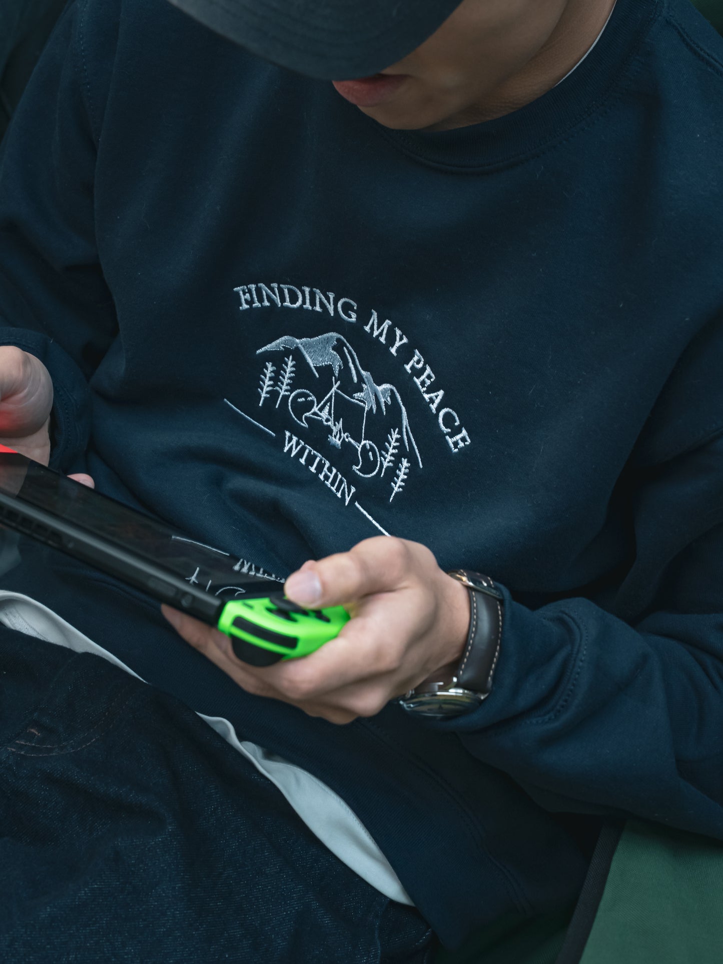 STARLIT SERENITY - FINDING MY PEACE WITHIN CREW-NECK SWEATSHIRT
