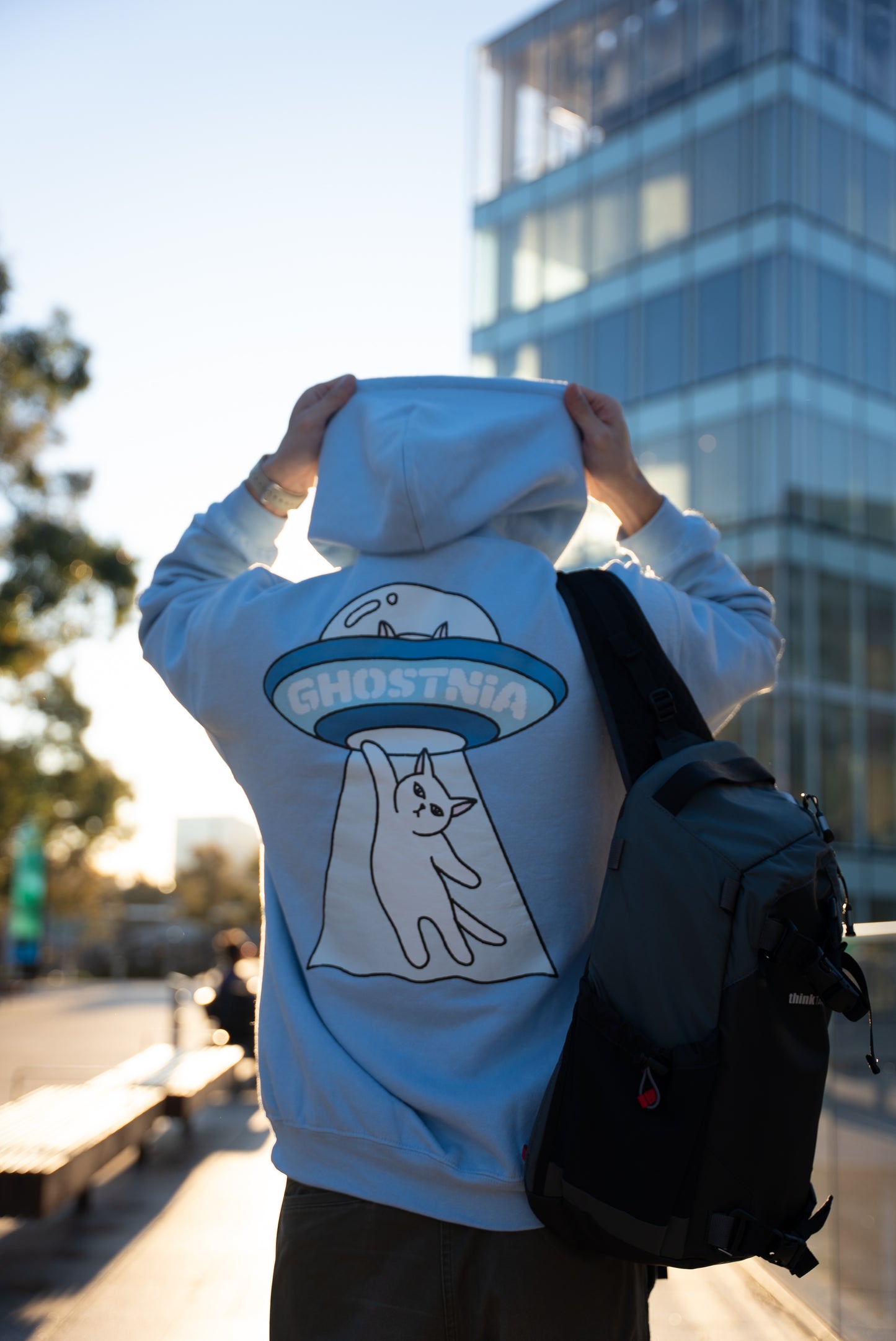 A WHIMSICAL ENCOUNTER - THE COSMIC CAT HOODIE