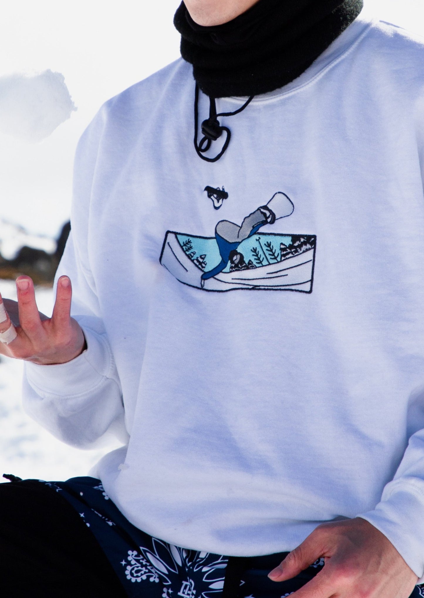 GHOSTNIA SNOWBOARD FLIPS SWEATER