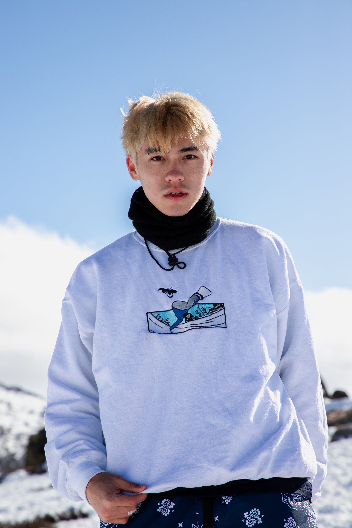 GHOSTNIA SNOWBOARD FLIPS SWEATER