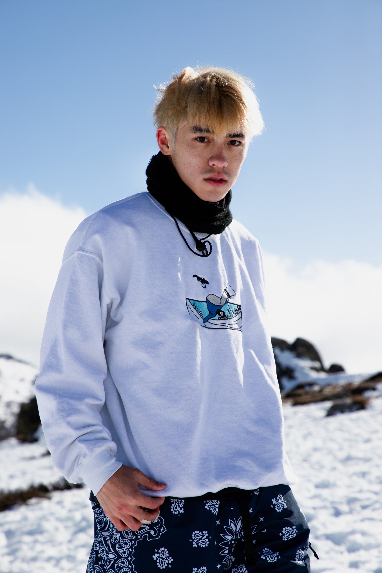 GHOSTNIA SNOWBOARD FLIPS SWEATER
