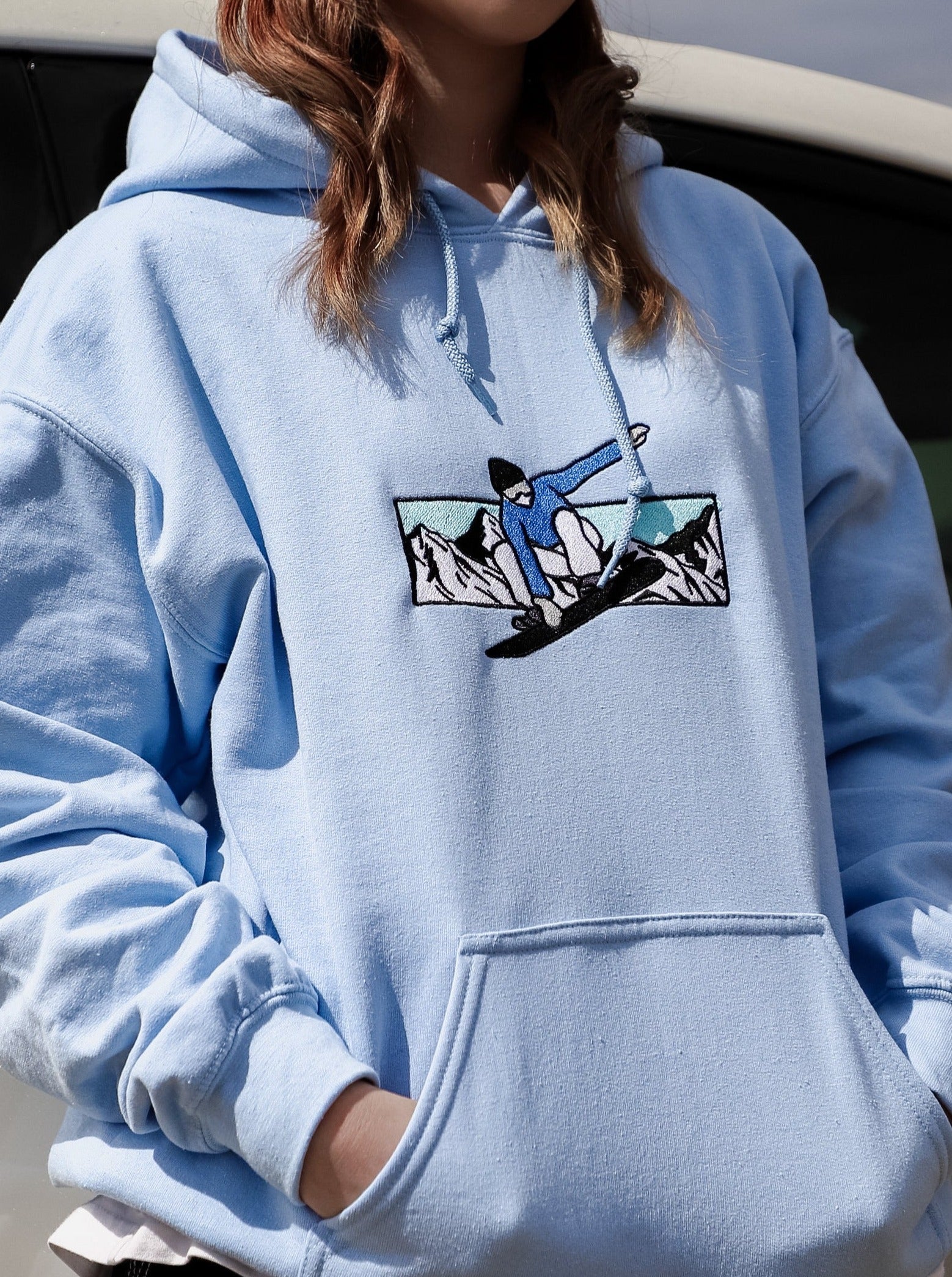 Oversized store snowboard hoodie