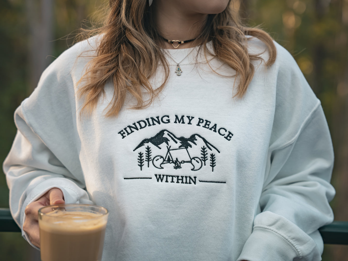 STARLIT SERENITY - FINDING MY PEACE WITHIN CREW-NECK SWEATSHIRT