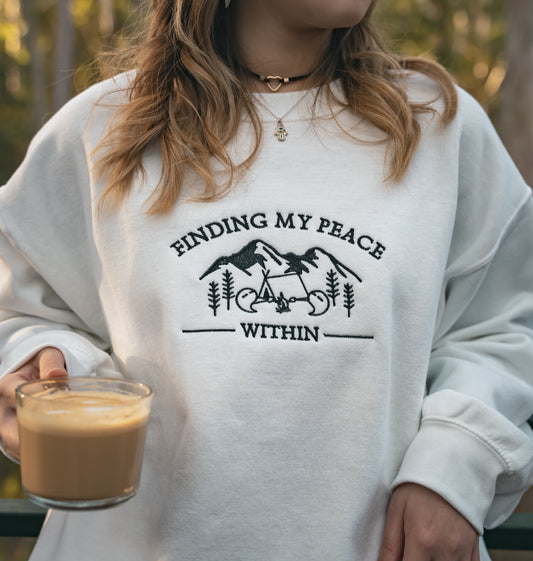 STARLIT SERENITY - FINDING MY PEACE WITHIN CREW-NECK SWEATSHIRT