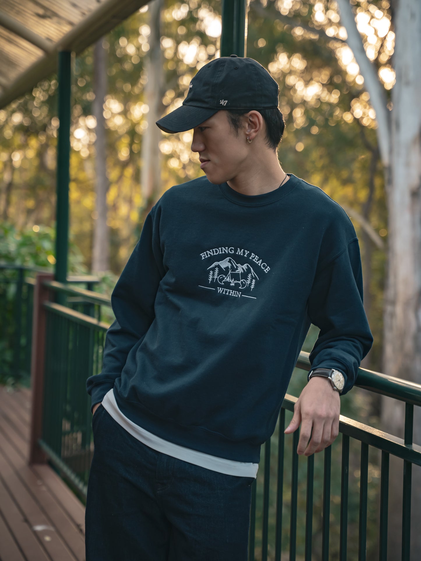 STARLIT SERENITY - FINDING MY PEACE WITHIN CREW-NECK SWEATSHIRT