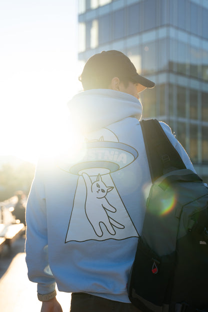 A WHIMSICAL ENCOUNTER - THE COSMIC CAT HOODIE
