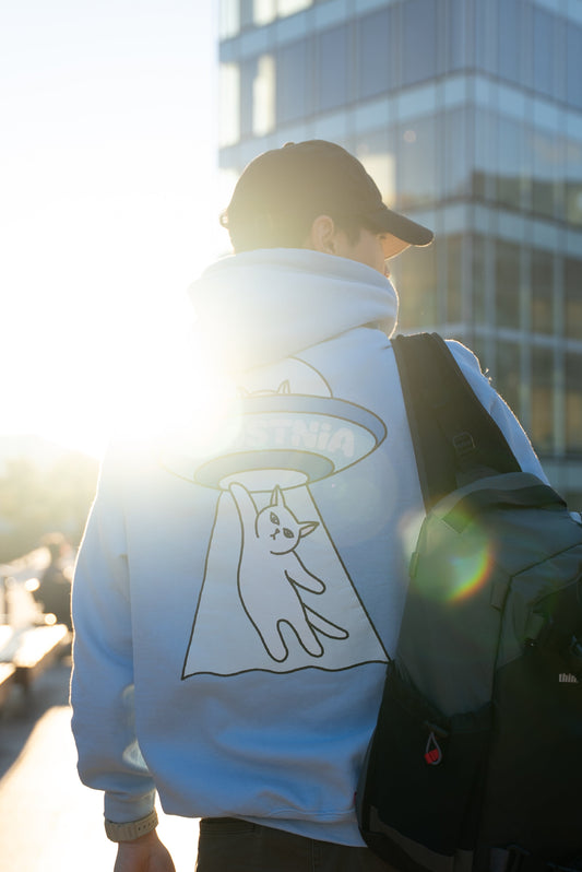 A WHIMSICAL ENCOUNTER - THE COSMIC CAT HOODIE
